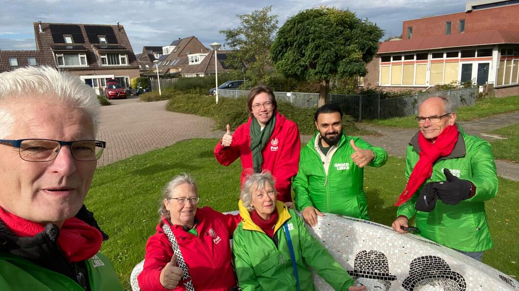 trots op het resultaat van het huis aan huizen