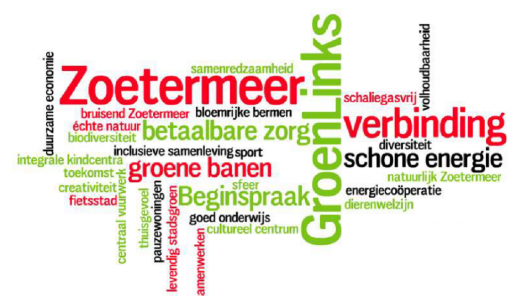 Verkiezingsprogramma GroenLinks Zoetermeer Verkiezingsprogramma GroenLinks Zoetermeer